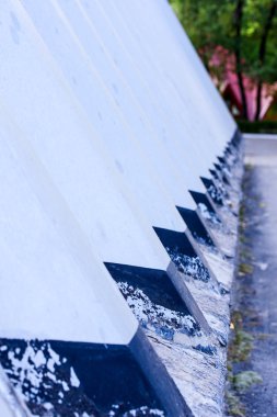 Bir yaz gününde parkta dokulu çit