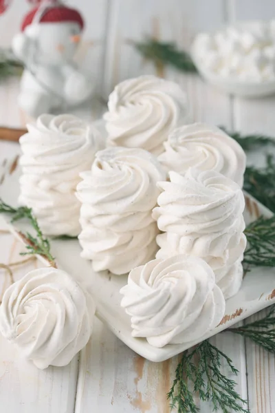 Light Airy Dessert Marshmallow Delicious Fragrant Marshmallows — Stock Photo, Image