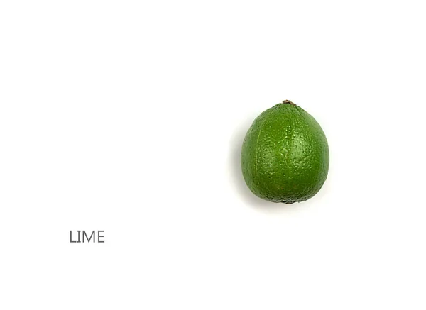 Lime on a white background. — Stock Photo, Image