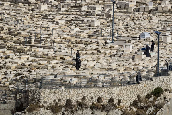 Ιερουσαλήμ Ισραήλ Νοεμβρίου 2017 Αρχαίο Εβραϊκό Νεκροταφείο Στην Ιερουσαλήμ Για — Φωτογραφία Αρχείου