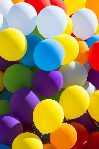 Background Set Colored Balloons Sky Background Stock Photo