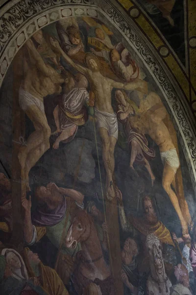 Iunie 2018 Milan Italia Interiorul Bisericii Catolice Santa Maria Delle — Fotografie, imagine de stoc