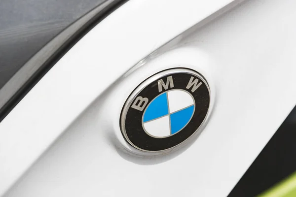 Giugno 2018 Milano Italia Bmw Motorcycle Emblems Strade Milano Italia — Foto Stock