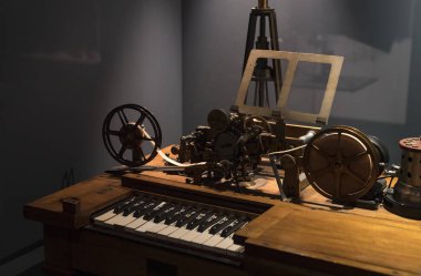 6 Haziran 2018, Milan, İtalya: teknolojik Teknik Müzesi adlı sonra Leonardo Da Vinci departmanı, gelişim, iletişim ve telekomünikasyon Fuarı.