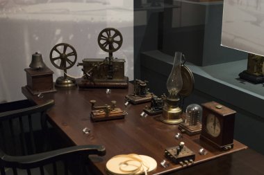 6 Haziran 2018, Milan, İtalya: teknolojik Teknik Müzesi adlı sonra Leonardo Da Vinci departmanı, gelişim, iletişim ve telekomünikasyon Fuarı.