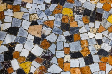 renkli seramik mozaik yakın çekim dizi arka plan