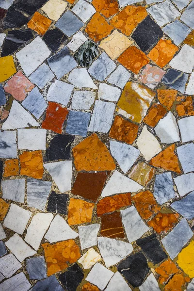 Fundo Conjunto Colorido Mosaico Cerâmico Close — Fotografia de Stock