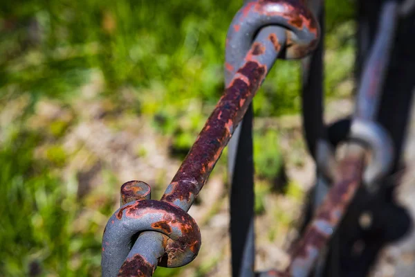 Bir düğüm tarafından twisted metal tel yakın çekim