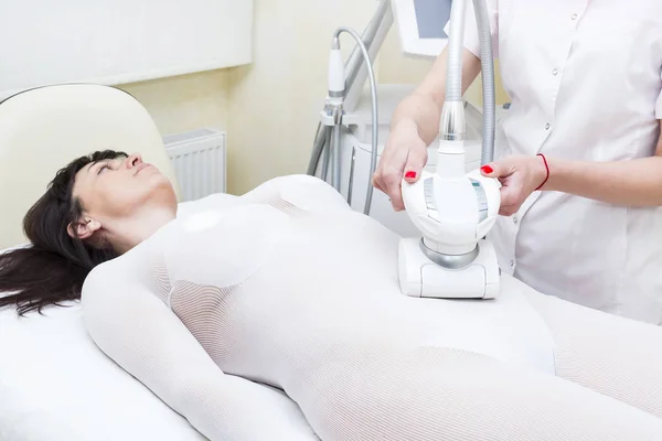 Kvinna Processen Kliniken Lipomassage — Stockfoto