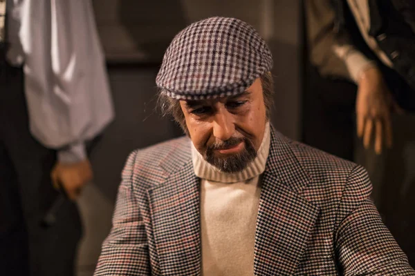 Barcelona, İspanya - 11 Ocak 2018: balmumu Müzesi rakamlar sokak Las Ramblas Barselona.