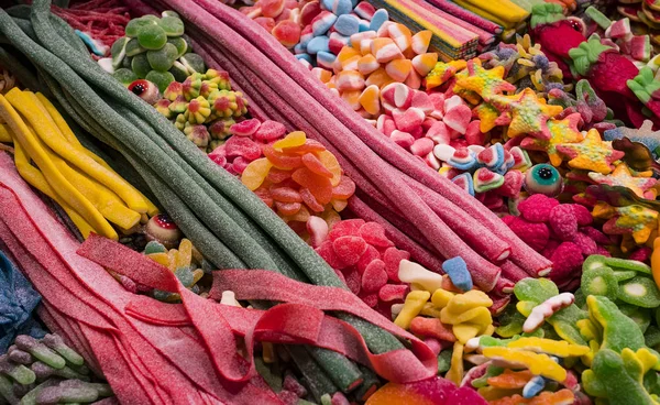 Background Colored Jelly Sweets Shot Close — Stock Photo, Image
