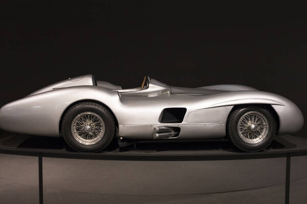 VIENNA, AUSTRIA - 24 AUGUST 2017:The technical museum in Vienna exhibits the exposition presents the history of the development of vehicles and motorbikes moped bicycles. 