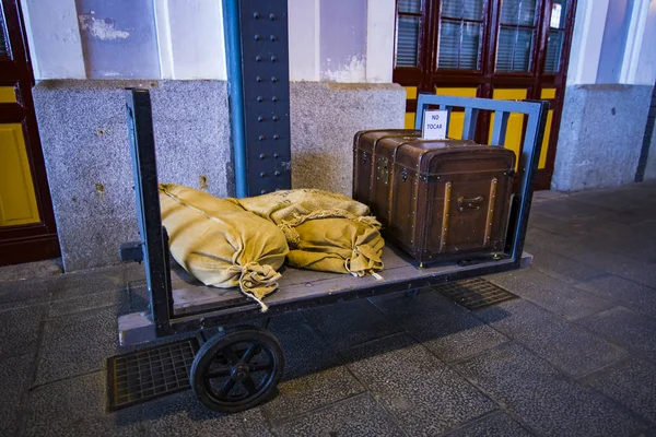 Madrid Espanha Março 2018 Museu Dos Trens Exposição Madrid Equipamentos — Fotografia de Stock