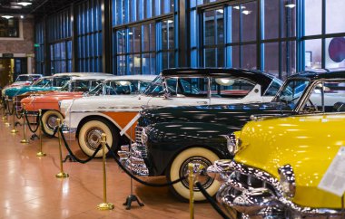 Istanbul, Türkiye - 5 Haziran, 2016: Sanayi Müzesi Rahmi Koç Istanbul dünya sektörünün başarılarının topluluğu sunar 