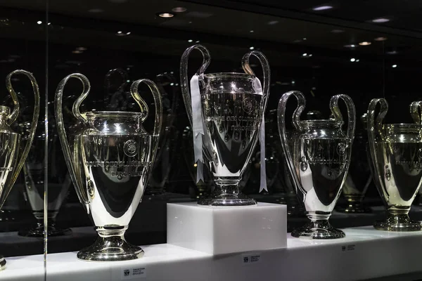 Мадрид Іспанія Березня 2018 Музей Реальні Мадриді Футбольного Клубу Поїльники — стокове фото