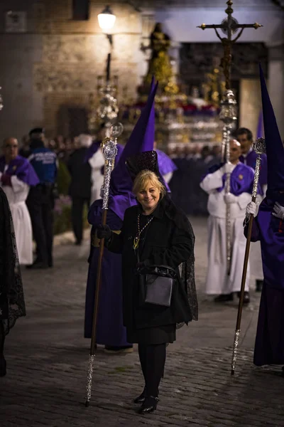 Madrid Španělsko Března 2018 Tradiční Profesi Náboženské Katolické Objednávky Během — Stock fotografie