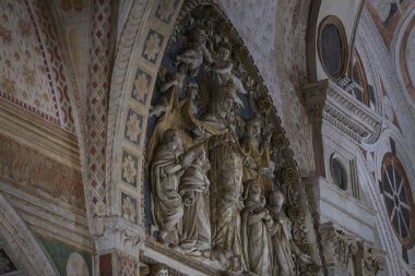 7 HAZİRAN 2018, MİLAN, İTALYA: Milano 'daki Santa Maria delle Grazie Katolik Kilisesi. 