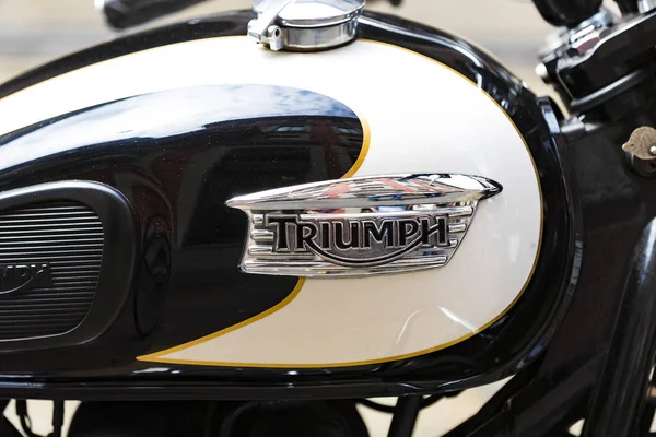 Juni 2018 Milaan Italië Triumph Motorfiets Emblemen Straten Van Milaan — Stockfoto