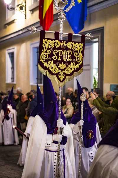 Madrid Španělsko Března 2018 Tradiční Profesi Náboženské Katolické Objednávky Během — Stock fotografie