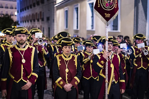 Madrid Spanien März 2018 Das Traditionelle Bekenntnis Der Religiösen Katholischen — Stockfoto