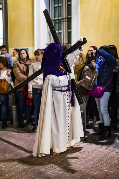 Madrid Španělsko Března 2018 Tradiční Profesi Náboženské Katolické Objednávky Během — Stock fotografie