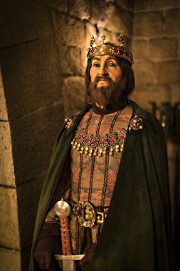 Barcelona, İspanya - 11 Ocak 2018: balmumu Müzesi rakamlar sokak Las Ramblas Barselona. 