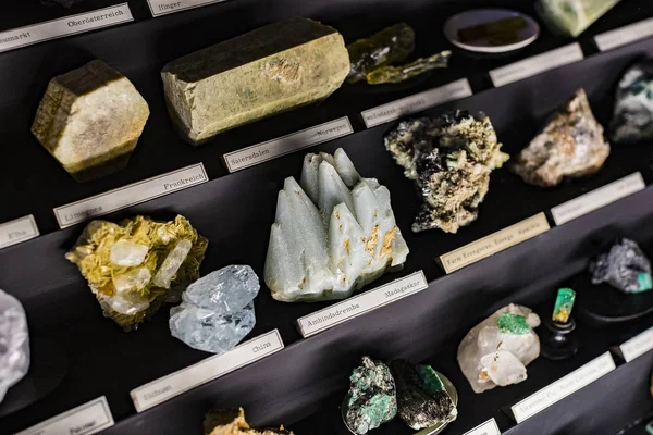 Settembre 2018 Vienna Austria Collezione Minerali Pietre Metalli Museo Storia — Foto Stock