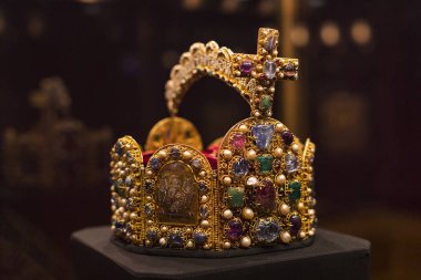 3 Eylül 2018, Viyana, Avusturya: Viyana Avusturya'da Habsburg Hanedanı Müzesi Hofburg Sarayı hazine.