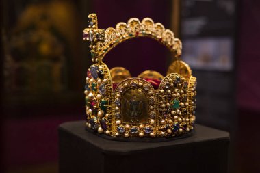 3 Eylül 2018, Viyana, Avusturya: Viyana Avusturya'da Habsburg Hanedanı Müzesi Hofburg Sarayı hazine.