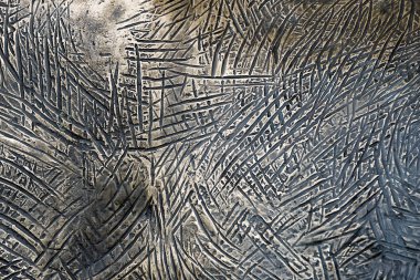 arka plan büyük çizikler ile renkli bakır metal 