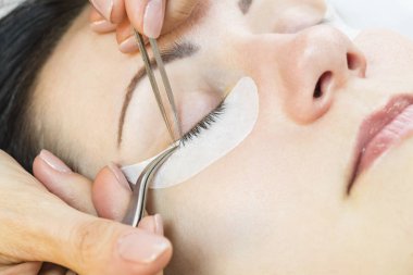 Kirpik uzatma Güzellik Salonu içinde süreci 