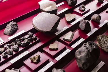 3 Eylül 2018, Viyana, Avusturya: göktaşları topluluğu temsil edilir Doğal Tarih Müzesi, Viyana. 