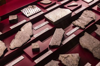 3 Eylül 2018, Viyana, Avusturya: göktaşları topluluğu temsil edilir Doğal Tarih Müzesi, Viyana. 