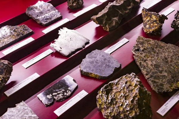 2018 ウィーン オーストリア 隕石のコレクションとして表されます自然史博物館 ウィーン — ストック写真