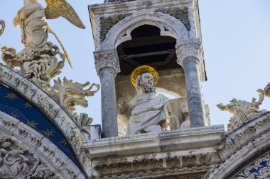 Venedik'te San Marco Bazilikası'nın iç ayrıntılarını.