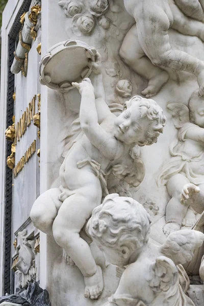 Elementi Architettonici Del Monumento Mozart Creato Nel 1896 Vienna Austria — Foto Stock