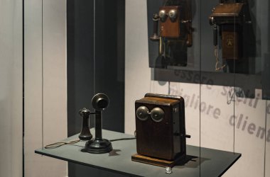 6 Haziran 2018, Milan, İtalya: teknolojik Teknik Müzesi adlı sonra Leonardo Da Vinci departmanı, gelişim, iletişim ve telekomünikasyon Fuarı. 