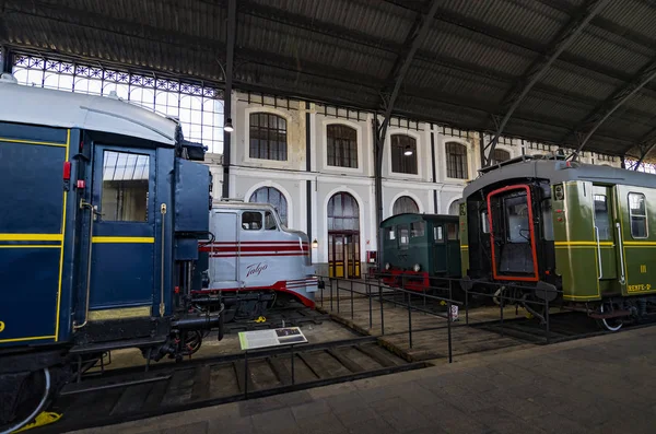 Madrid Spanje Maart 2018 Binnenwagens Van Treinruimte Het Museum Van — Stockfoto