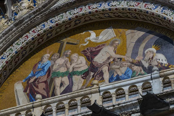 Italia Venice Syyskuuta 2018 Yksityiskohdat Pyhän Markuksen Basilikan Sisätiloista Venetsiassa — kuvapankkivalokuva