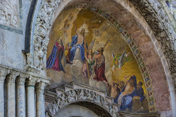 Italy Venice Сентября 2018 Детали Интерьера Базилики Святого Марка Венеции — стоковое фото