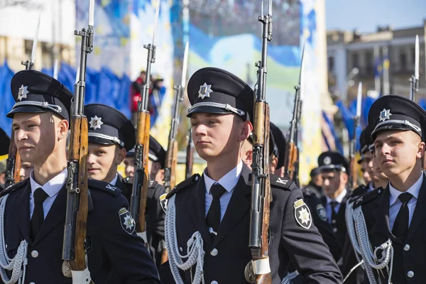 Charkiv Ukraina Oktober 2018 Militärparad För Att Hedra Den Dag — Stockfoto
