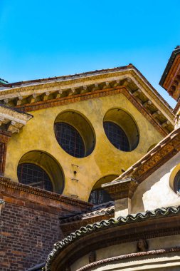 Katolik Santa Maria Presso San Satiro Milano mimari unsurları. İtalya.