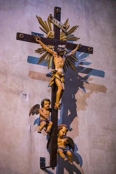 Milão Itália Junho 2018 Interior Basílica São Paulo Ambrose Milão — Fotografia de Stock