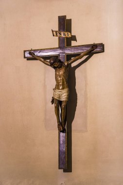 Milan, İtalya - 4 Haziran 2018: St. Paul Bazilikası iç. Ambrose Milano.