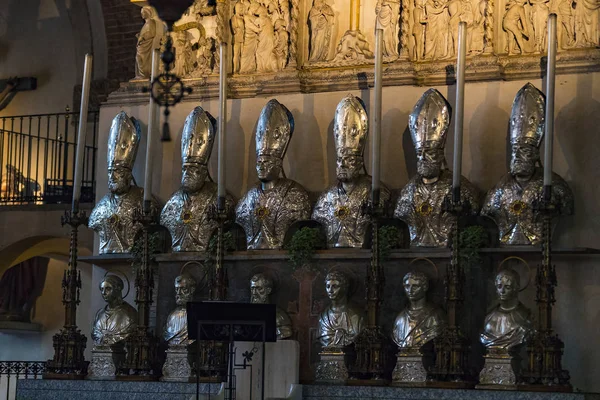 Milão Itália Junho 2018 Interior Basílica São Paulo Ambrose Milão — Fotografia de Stock