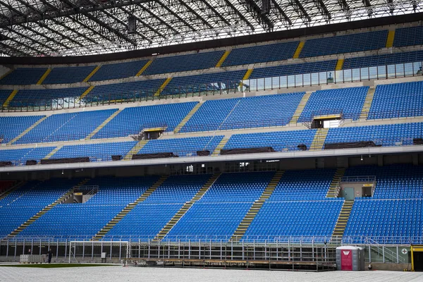 Junio 2018 Milán Italia Elementos Del Estadio Interior Equipos Fútbol — Foto de Stock