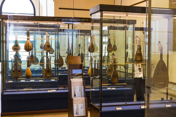 Milão Itália Junho 2018 Exposição Instrumentos Musicais Milão Exibida Museu — Fotografia de Stock