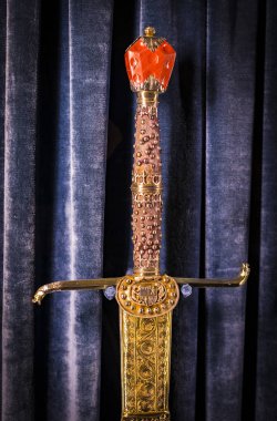 MÜZİK, Almanya - 27 Kasım 2018: Bavyera krallarının Münih 'teki Bavyera krallığının konutundaki hazineleri ve eserleri.