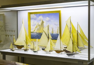 Münih, Almanya - 26 Kasım 2018: Alman Müzesi Bilim ve teknoloji başarı gemi inşa tarihi ve Deniz Bilimleri gelişimi sunar.