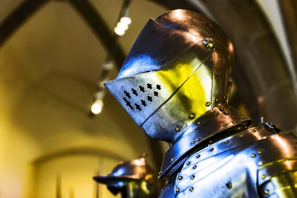 Munich Germany November 2018 Exposition Medieval Armor Knight Knights Presented — Stock Photo, Image